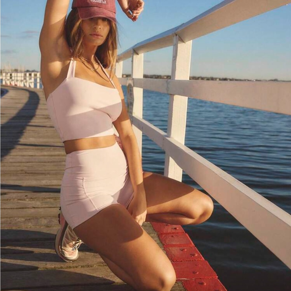 Pink Two-Piece Athletic Set